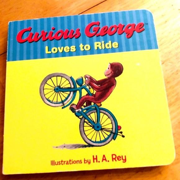 Other | Curious George Lives To Ride Toddler Board Book | Poshmark